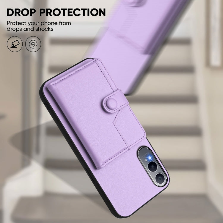 For OnePlus Nord CE4 Lite 5G Button Card Bag RFID Anti-theft Phone Case