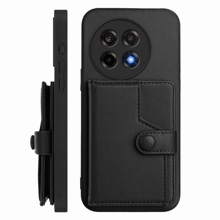 For OnePlus Ace 5 / Ace 5 Pro Button Card Bag RFID Anti-theft Phone Case