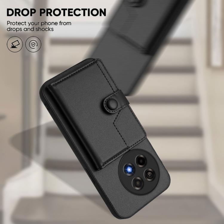 For OnePlus Ace 5 / Ace 5 Pro Button Card Bag RFID Anti-theft Phone Case