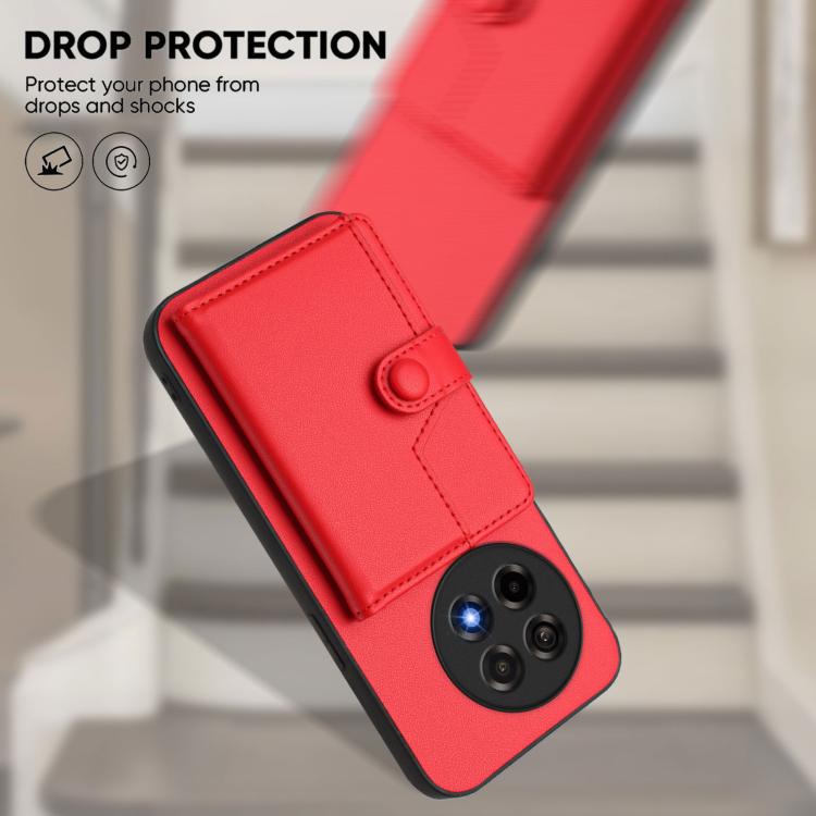 For OnePlus Ace 5 / Ace 5 Pro Button Card Bag RFID Anti-theft Phone Case