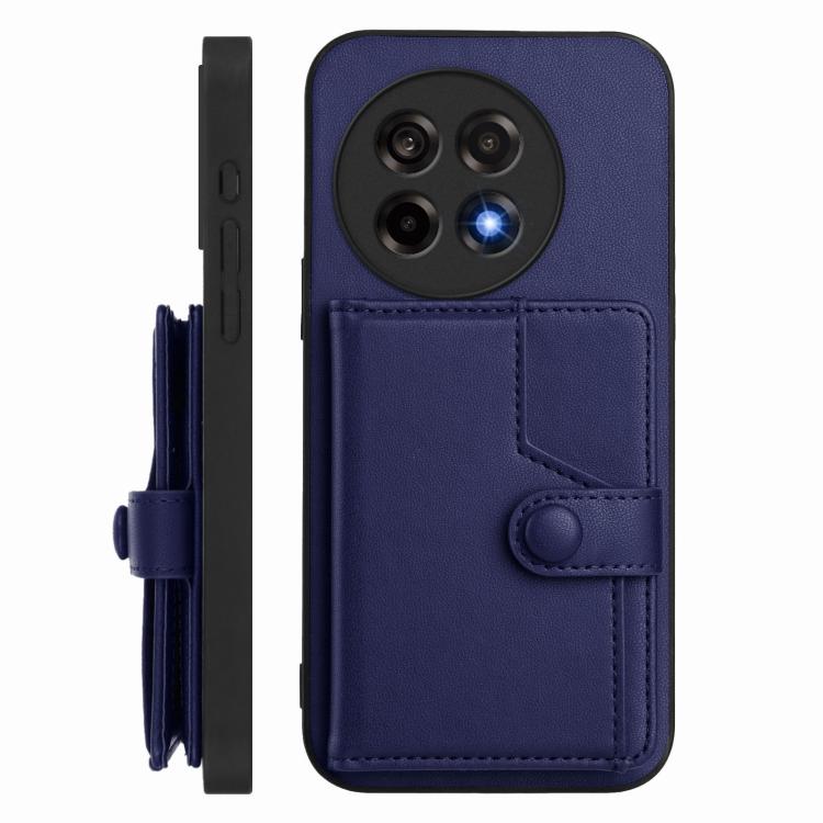 For OnePlus Ace 5 / Ace 5 Pro Button Card Bag RFID Anti-theft Phone Case