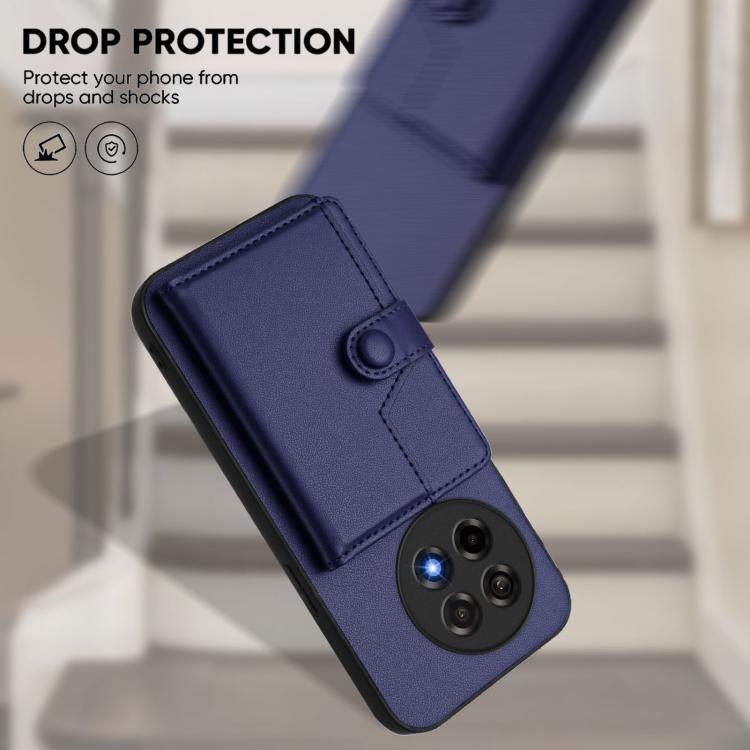 For OnePlus Ace 5 / Ace 5 Pro Button Card Bag RFID Anti-theft Phone Case