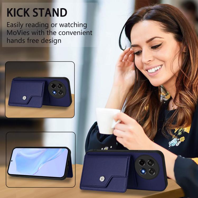 For OnePlus Ace 5 / Ace 5 Pro Button Card Bag RFID Anti-theft Phone Case