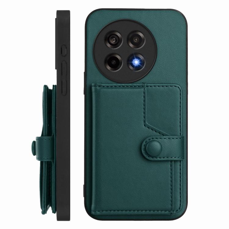 For OnePlus Ace 5 / Ace 5 Pro Button Card Bag RFID Anti-theft Phone Case