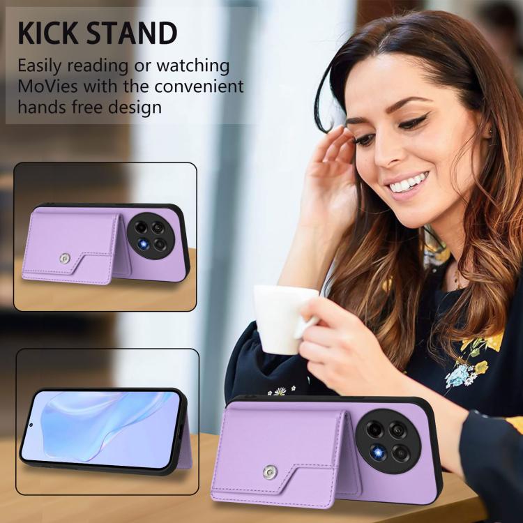 For OnePlus Ace 5 / Ace 5 Pro Button Card Bag RFID Anti-theft Phone Case