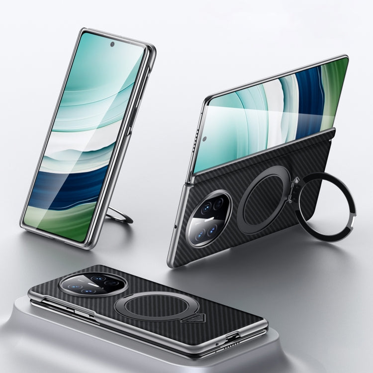 For Huawei Mate X5 / X3 SULADA Kevlar Texture MagSafe Magnetic Holder Phone Case