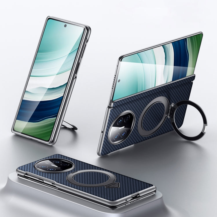 For Huawei Mate X5 / X3 SULADA Kevlar Texture MagSafe Magnetic Holder Phone Case