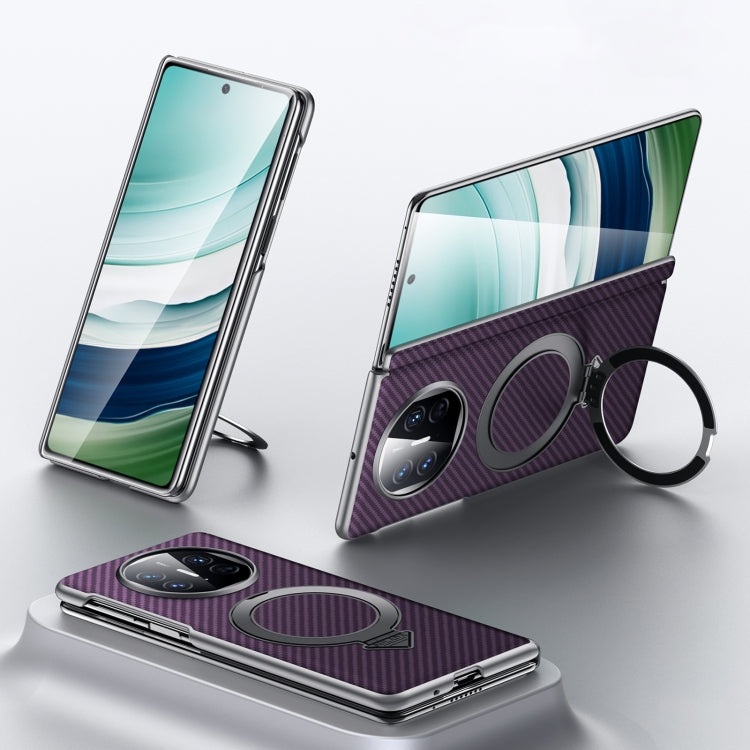 For Huawei Mate X5 / X3 SULADA Kevlar Texture MagSafe Magnetic Holder Phone Case