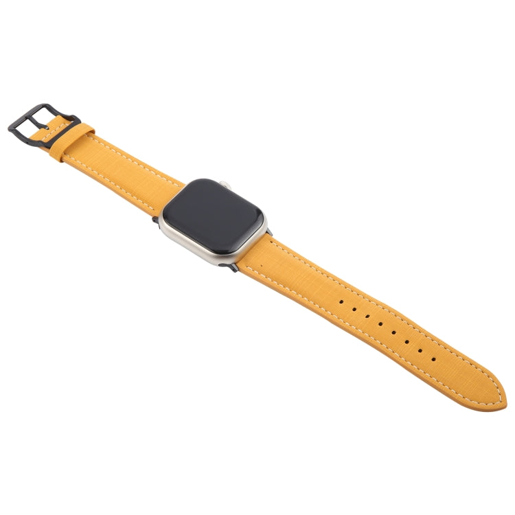 For Apple Watch 42mm / 41mm / 40mm / 38mm Plaid Buckle Microfiber Leather Watch Band