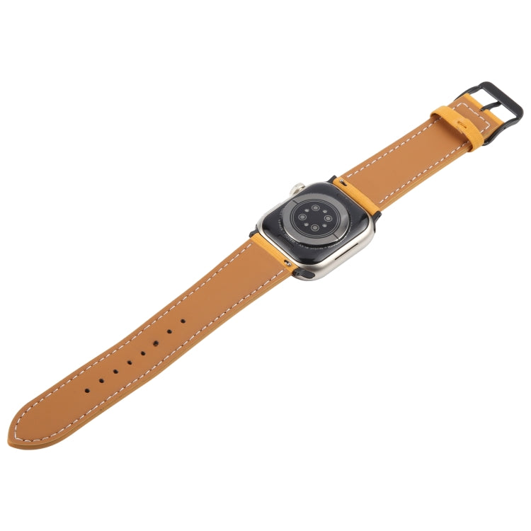 For Apple Watch 42mm / 41mm / 40mm / 38mm Plaid Buckle Microfiber Leather Watch Band