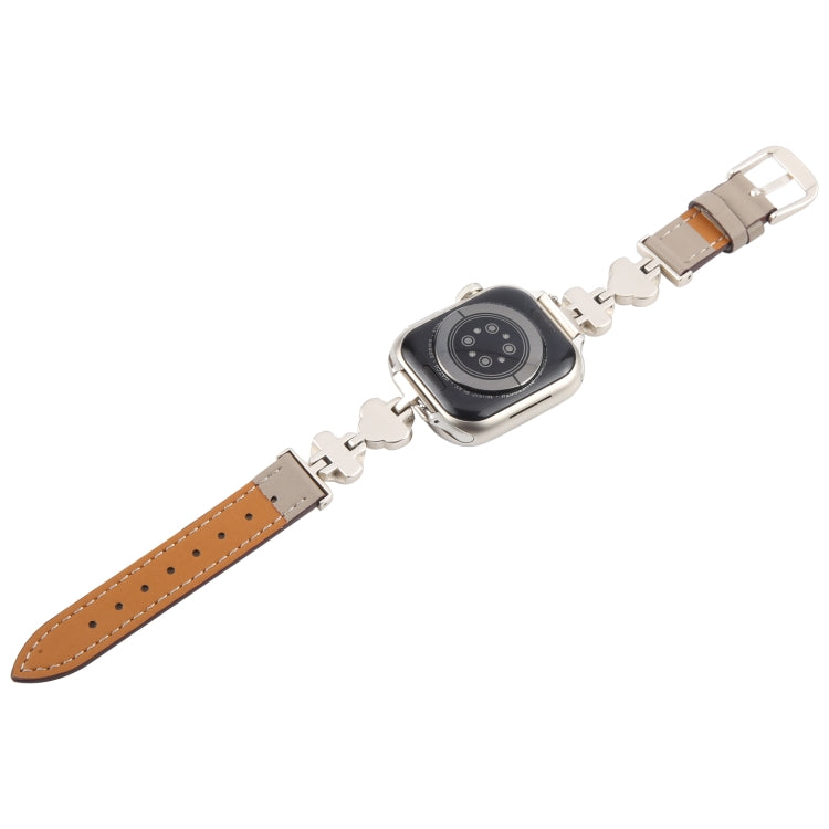For Apple Watch 42mm / 41mm / 40mm / 38mm Microfiber Leather Diamond Slim Watch Band