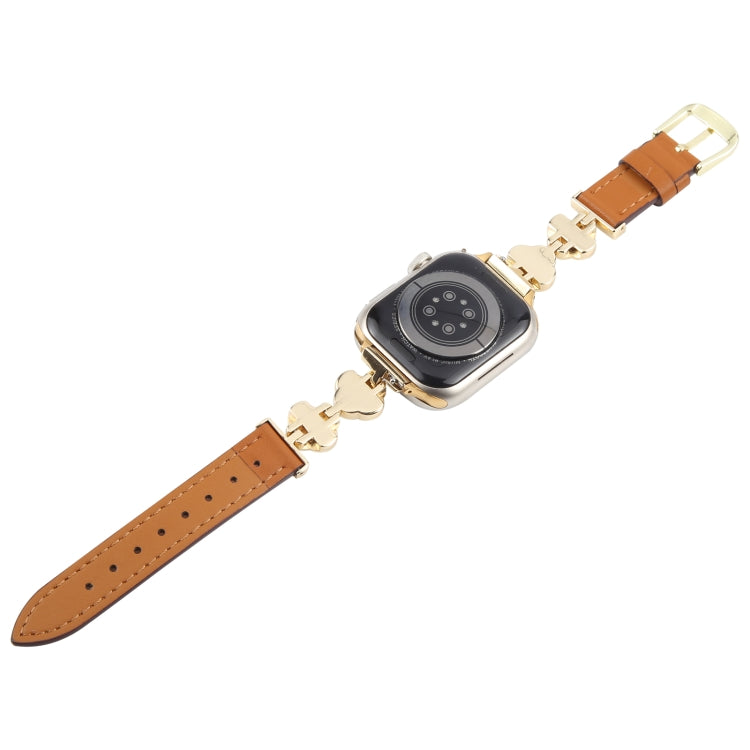 For Apple Watch 42mm / 41mm / 40mm / 38mm Microfiber Leather Diamond Slim Watch Band