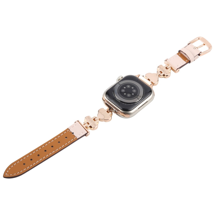 For Apple Watch 42mm / 41mm / 40mm / 38mm Microfiber Leather Diamond Slim Watch Band
