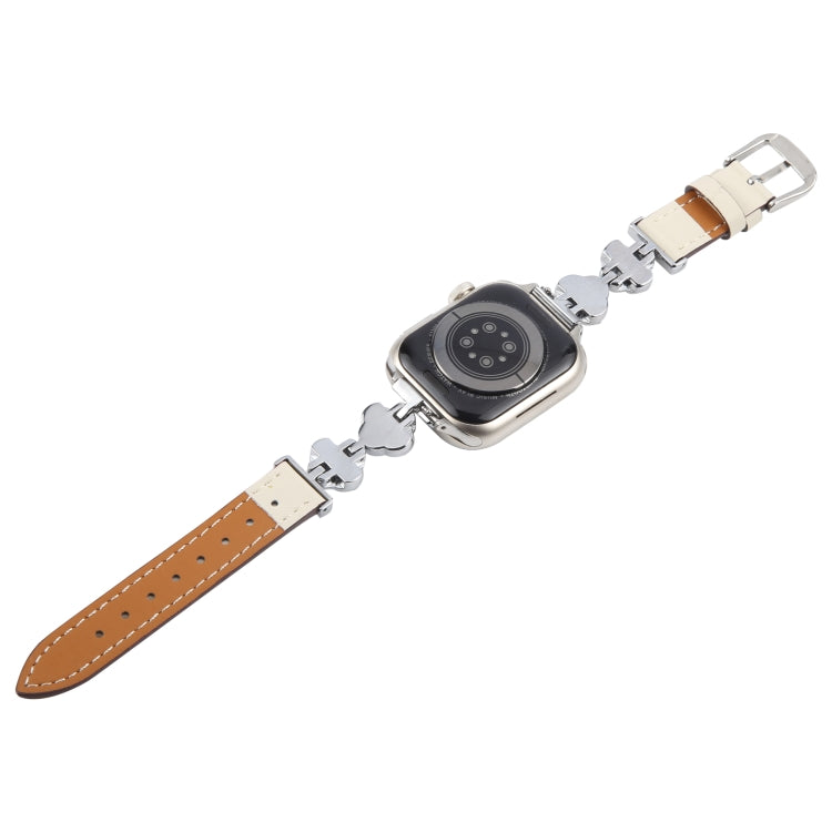 For Apple Watch 42mm / 41mm / 40mm / 38mm Microfiber Leather Diamond Slim Watch Band