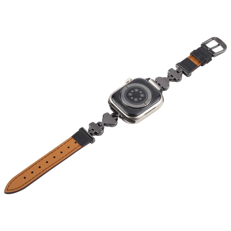 For Apple Watch 42mm / 41mm / 40mm / 38mm Microfiber Leather Diamond Slim Watch Band