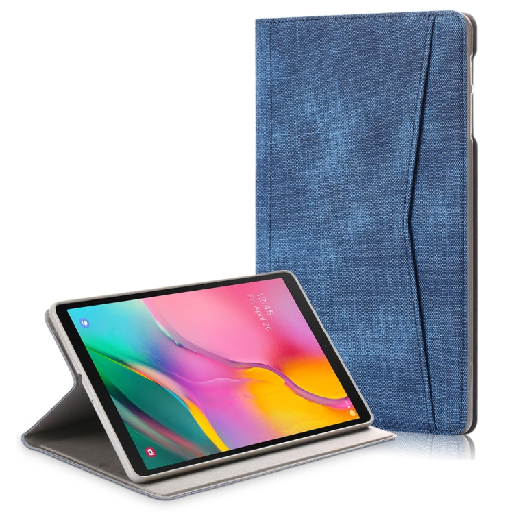 For Samsung Galaxy Tab A 10.1 (2019) T510/T515  Electric Pressed Horizontal Flip Leather Case with Card Slot