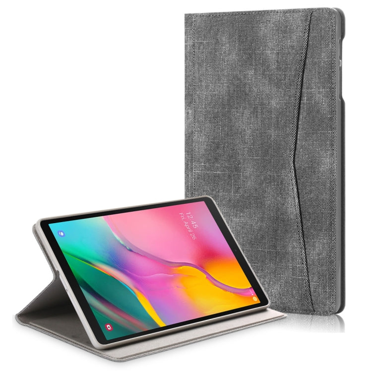 For Samsung Galaxy Tab A 10.1 (2019) T510/T515  Electric Pressed Horizontal Flip Leather Case with Card Slot