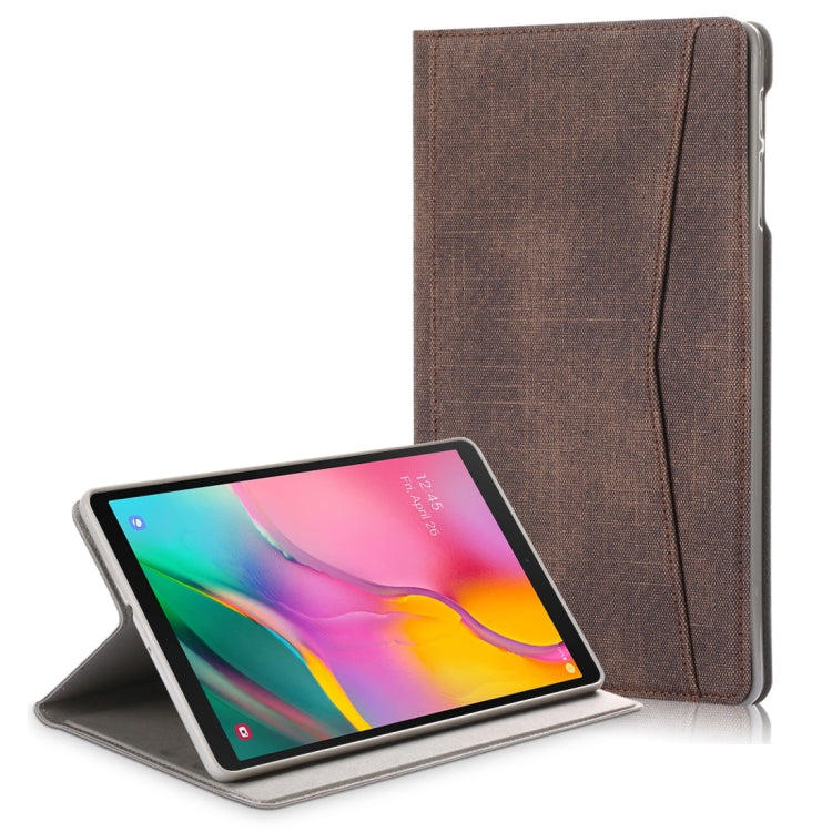 For Samsung Galaxy Tab A 10.1 (2019) T510/T515  Electric Pressed Horizontal Flip Leather Case with Card Slot