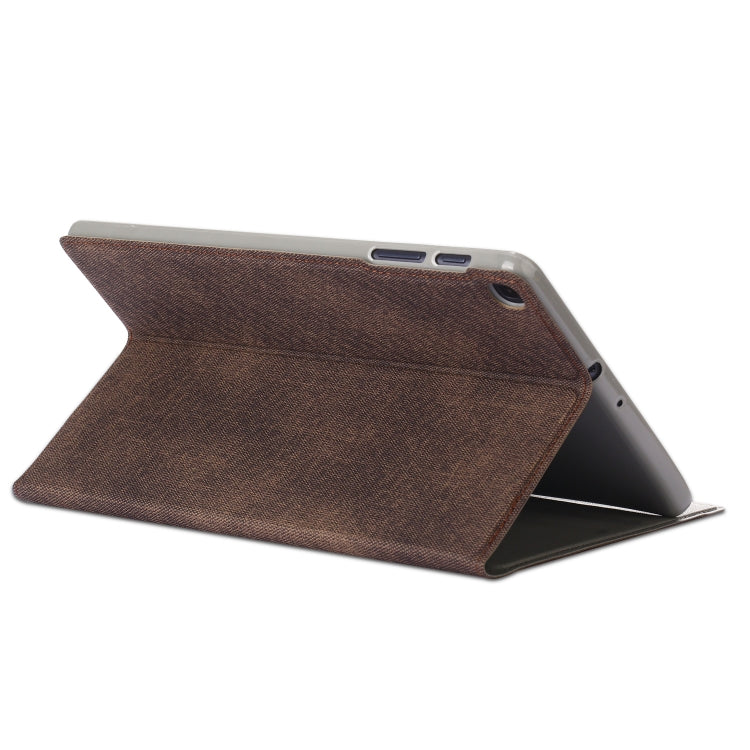 For Samsung Galaxy Tab A 10.1 (2019) T510/T515  Electric Pressed Horizontal Flip Leather Case with Card Slot