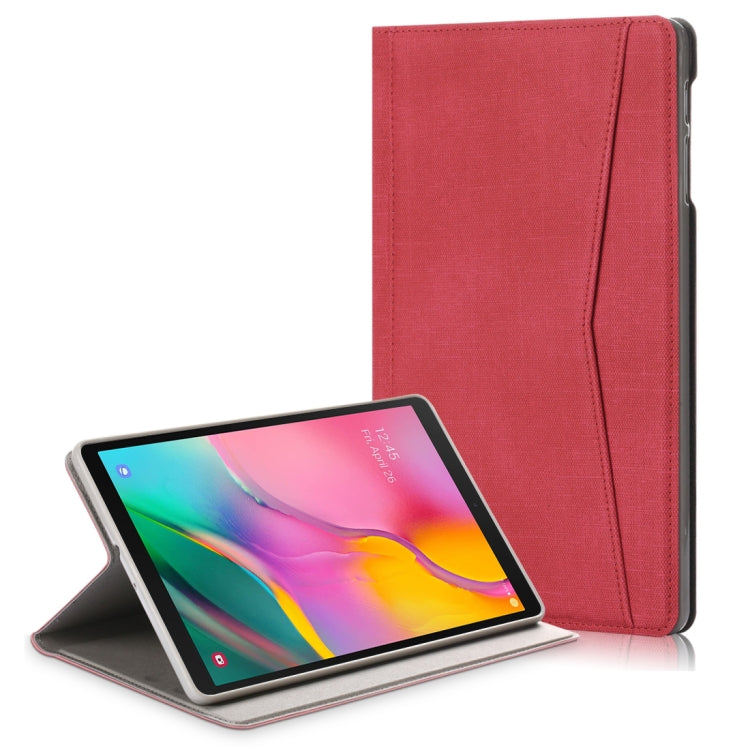 For Samsung Galaxy Tab A 10.1 (2019) T510/T515  Electric Pressed Horizontal Flip Leather Case with Card Slot