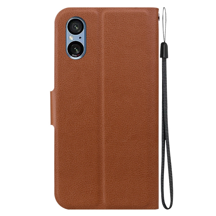 For Sony Xperia 5 V Ultra-thin Voltage Magnetic Buckle Leather Phone Case