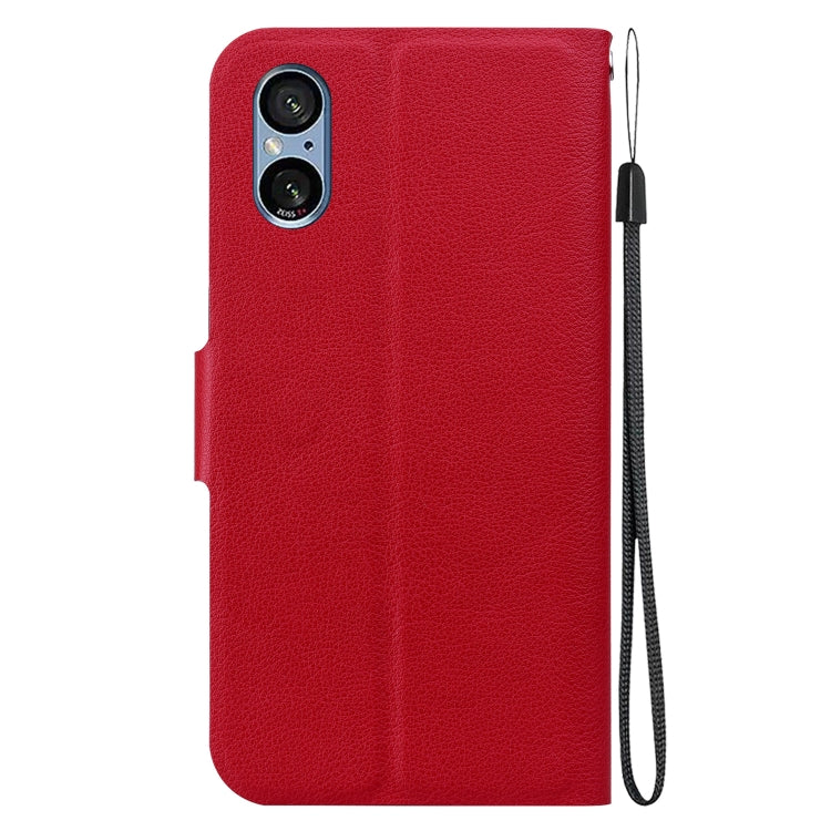 For Sony Xperia 5 V Ultra-thin Voltage Magnetic Buckle Leather Phone Case