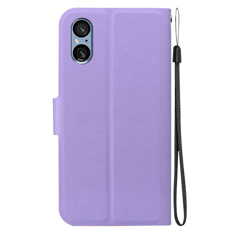 For Sony Xperia 5 V Ultra-thin Voltage Magnetic Buckle Leather Phone Case