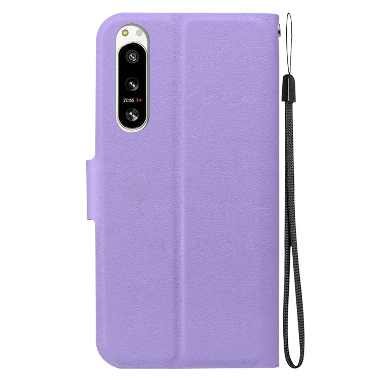 For Sony Xperia 5 VI Ultra-thin Voltage Magnetic Buckle Leather Phone Case