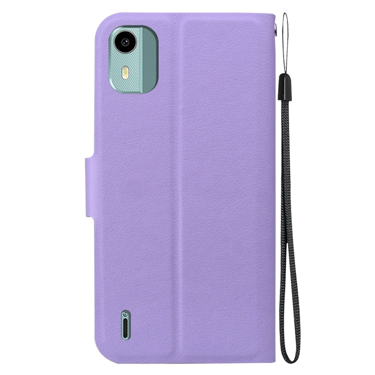 For Nokia C12 Ultra-thin Voltage Magnetic Buckle Leather Phone Case