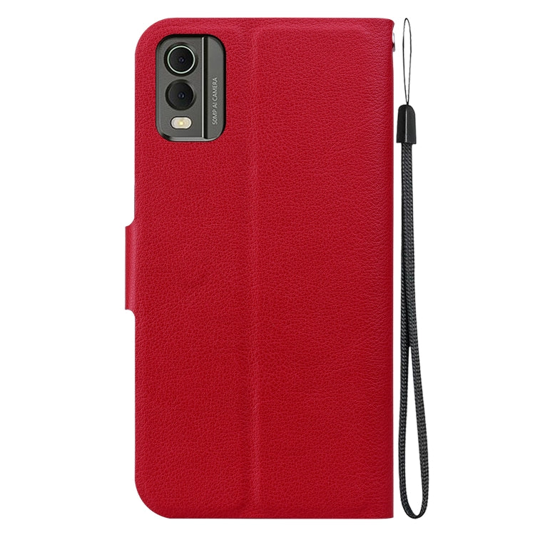 For Nokia C32 Ultra-thin Voltage Magnetic Buckle Leather Phone Case