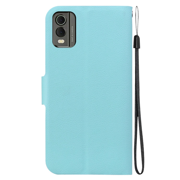 For Nokia C32 Ultra-thin Voltage Magnetic Buckle Leather Phone Case