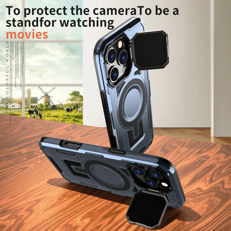 For iPhone 16 Pro Max Shield Frame Holder MagSafe Phone Case