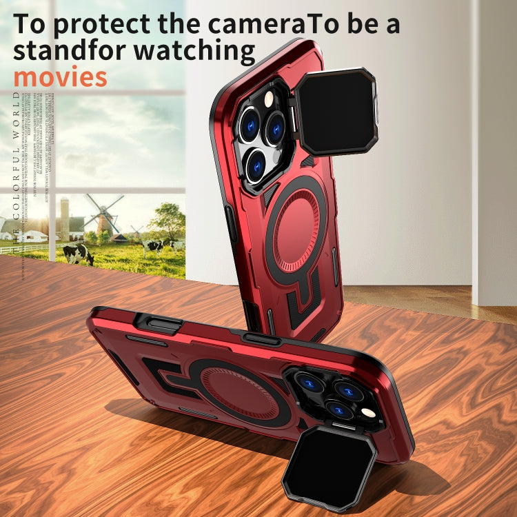 For iPhone 16 Plus Shield Frame Holder MagSafe Phone Case