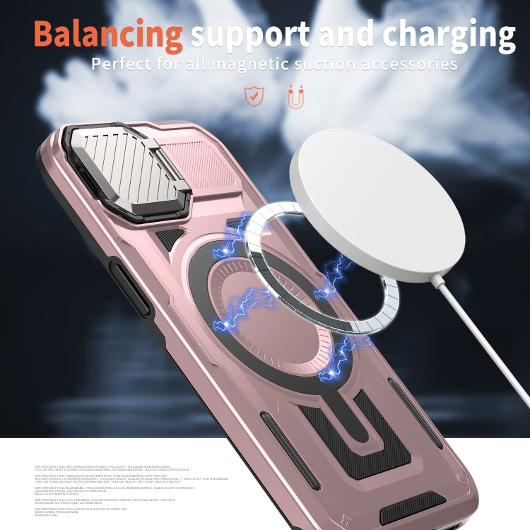 For iPhone 12 / 12 Pro Shield Frame Holder MagSafe Phone Case