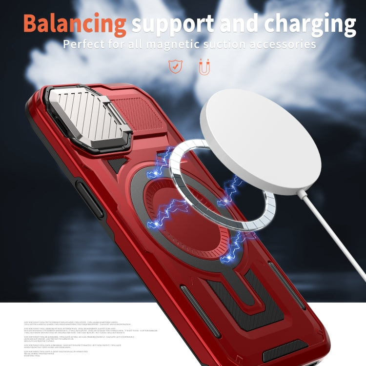 For iPhone 12 Pro Max Shield Frame Holder MagSafe Phone Case