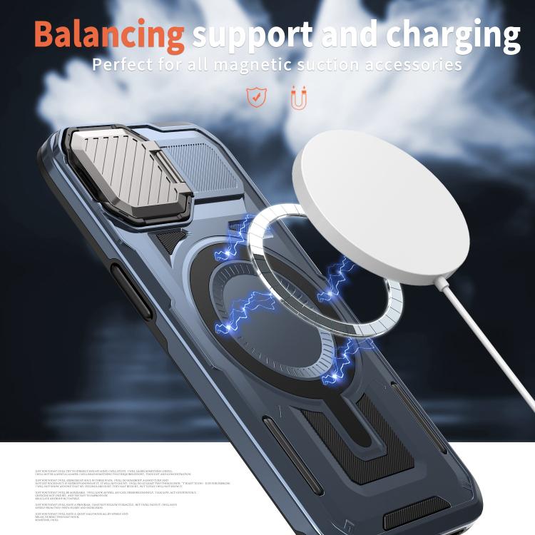 For iPhone 17e / 16e Shield Frame Holder MagSafe Phone Case