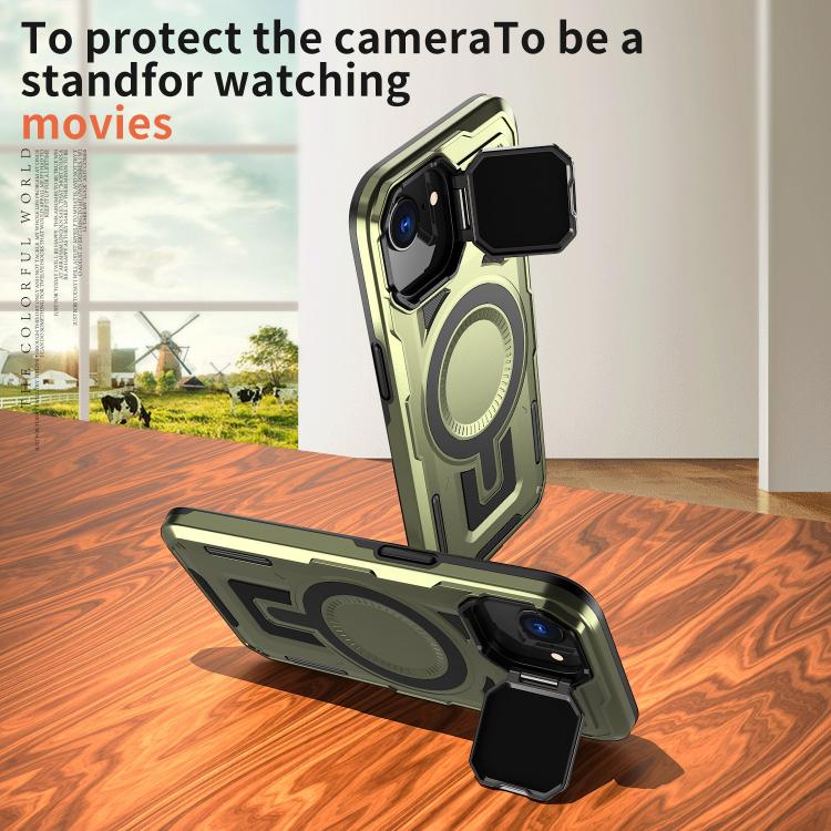 For iPhone 17e / 16e Shield Frame Holder MagSafe Phone Case
