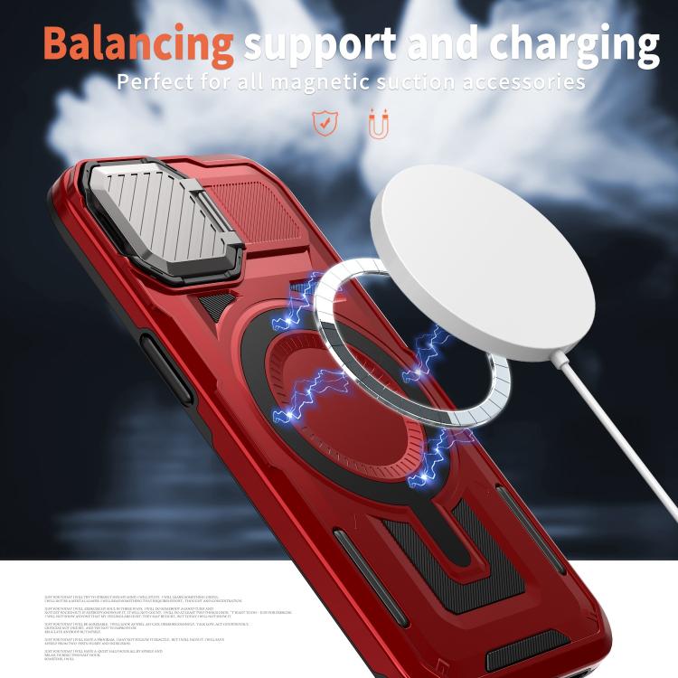 For iPhone 17e / 16e Shield Frame Holder MagSafe Phone Case
