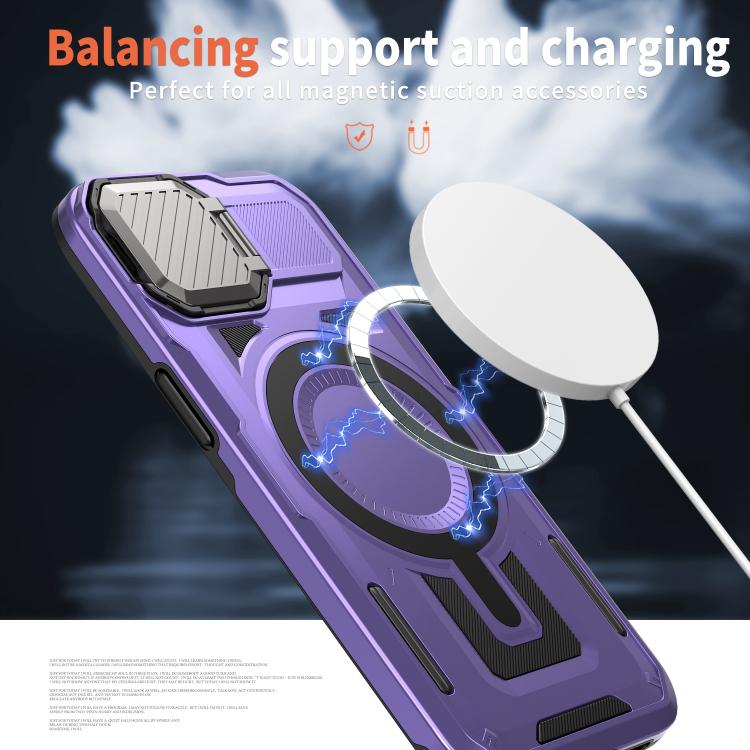 For iPhone 17e / 16e Shield Frame Holder MagSafe Phone Case