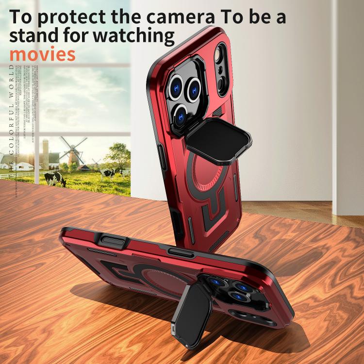 For iPhone 17 Pro Max Shield Frame Holder MagSafe Phone Case