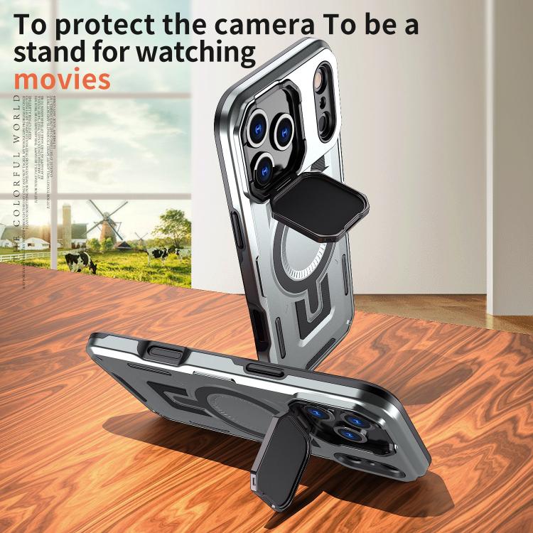 For iPhone 17 Pro Max Shield Frame Holder MagSafe Phone Case
