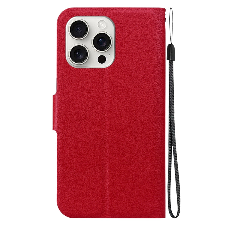 For iPhone 16 Pro Ultra-thin Voltage Magnetic Buckle Leather Phone Case