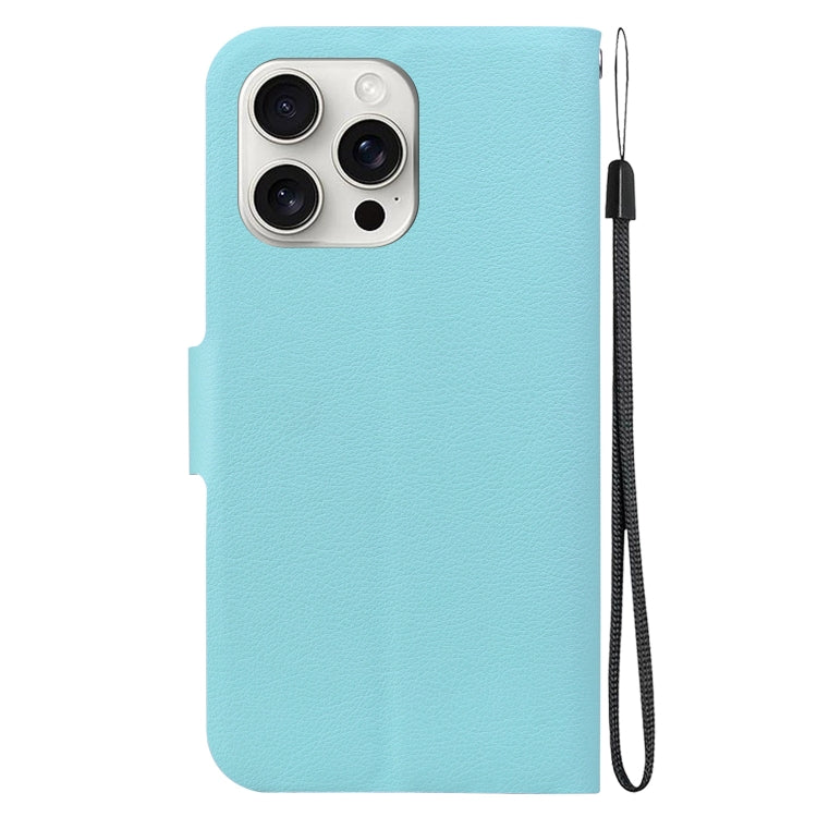 For iPhone 16 Pro Ultra-thin Voltage Magnetic Buckle Leather Phone Case