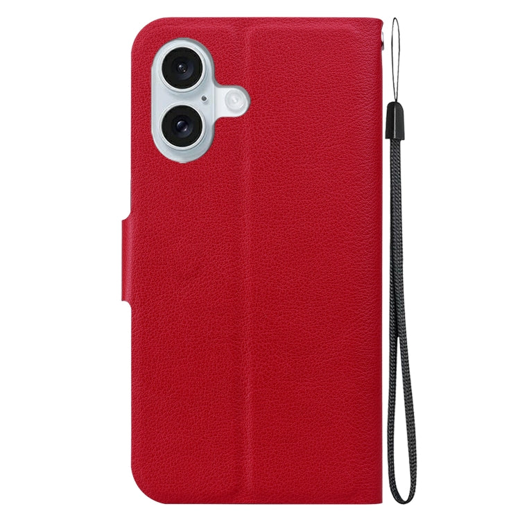 For iPhone 16 Ultra-thin Voltage Magnetic Buckle Leather Phone Case