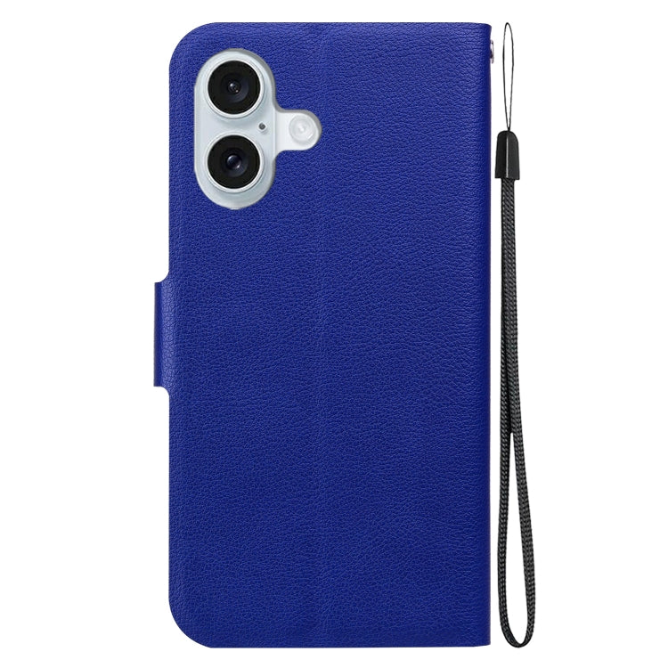 For iPhone 16 Ultra-thin Voltage Magnetic Buckle Leather Phone Case