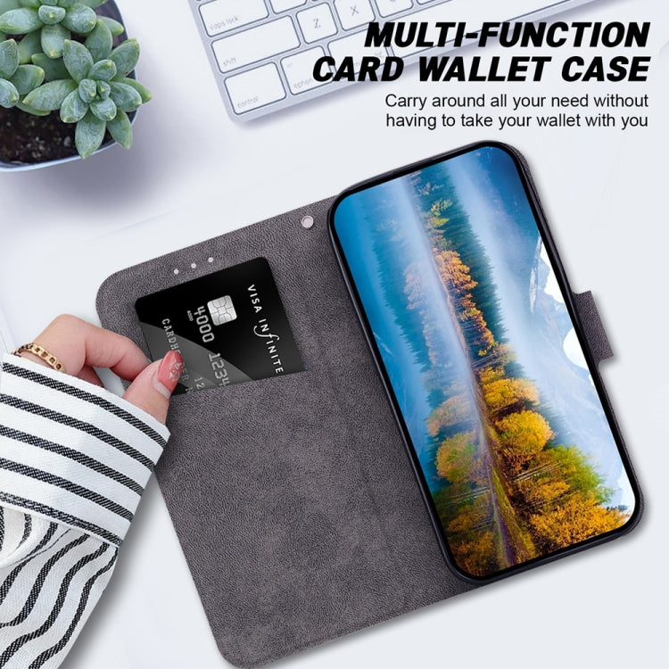 For iPhone 15 Pro Ultra-thin Voltage Magnetic Buckle Leather Phone Case