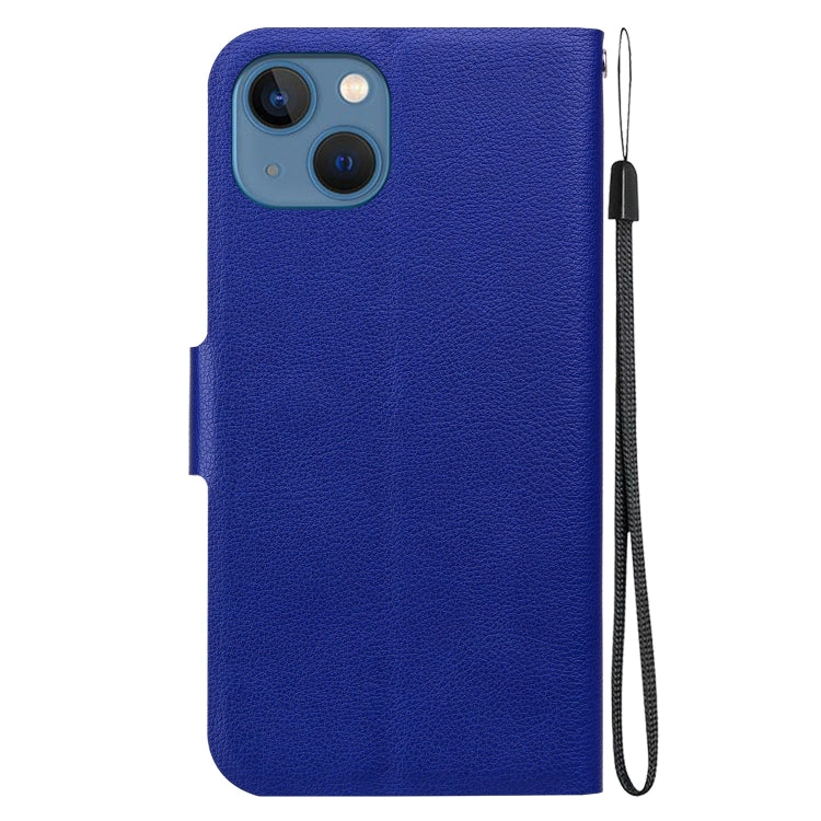 For iPhone 15 Plus Ultra-thin Voltage Magnetic Buckle Leather Phone Case