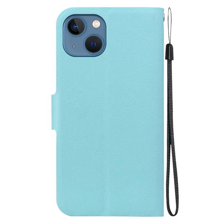 For iPhone 14 Ultra-thin Voltage Magnetic Buckle Leather Phone Case