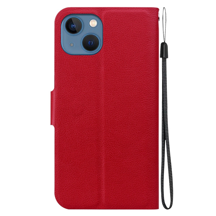 For iPhone 13 Ultra-thin Voltage Magnetic Buckle Leather Phone Case