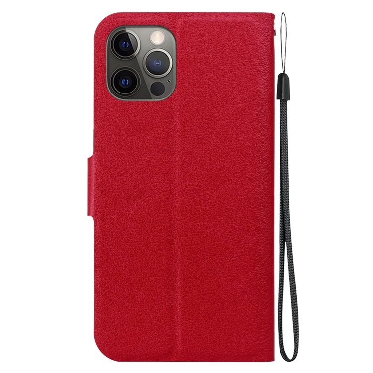 For iPhone 12 Pro Max Ultra-thin Voltage Magnetic Buckle Leather Phone Case